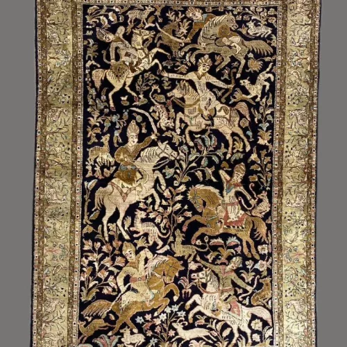 Tapis Ghoum soie Iran